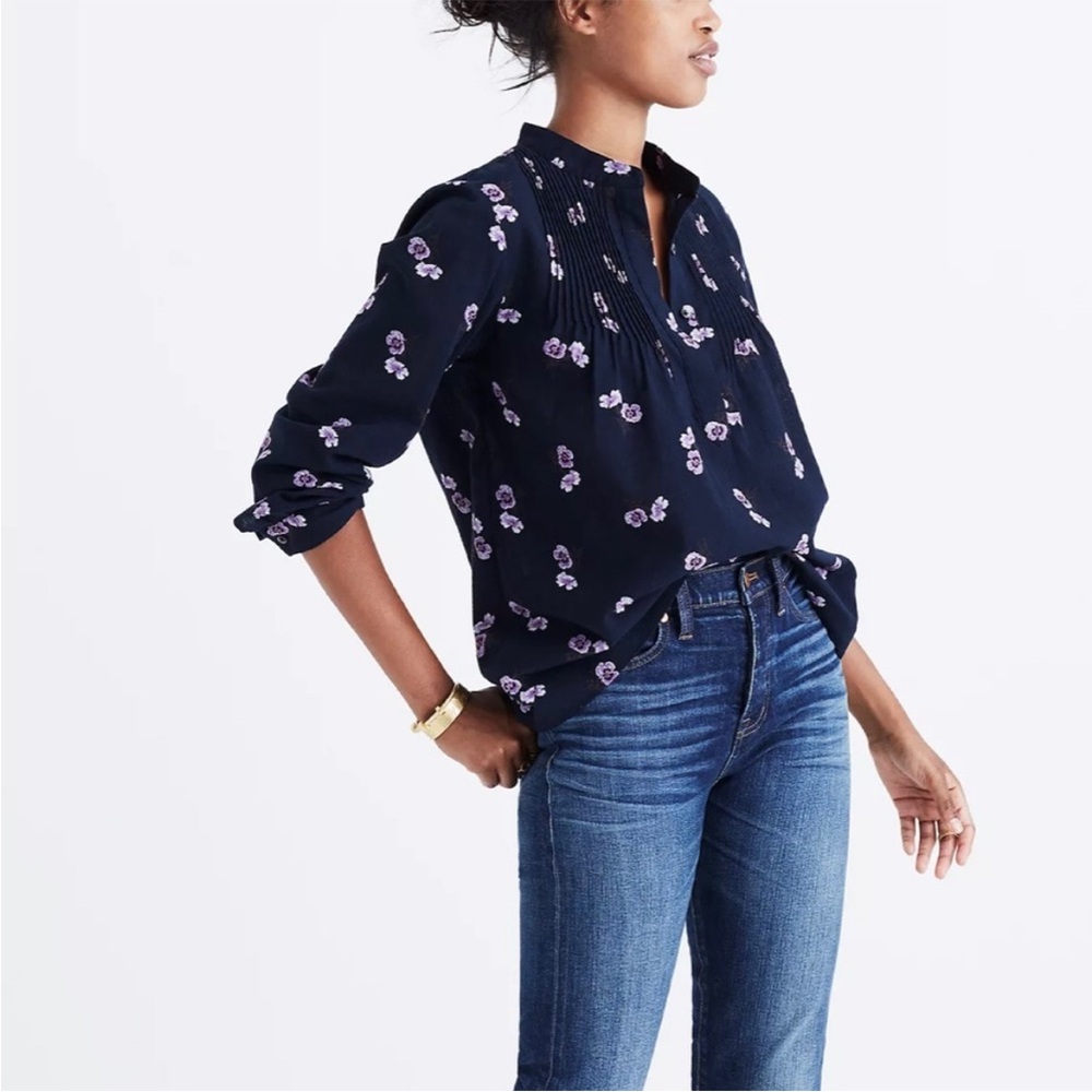 Madewell pansy top in size XS